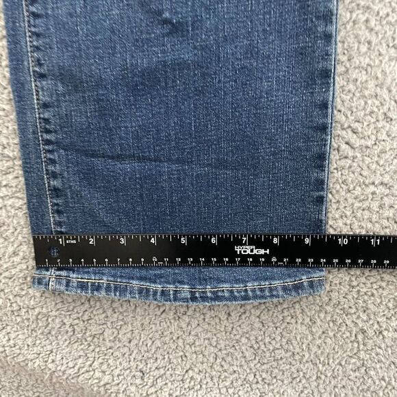 Levi's 515 Jeans Women 16 Blue Dark Wash Casual Bootcut Denim - Picture 9 of 10